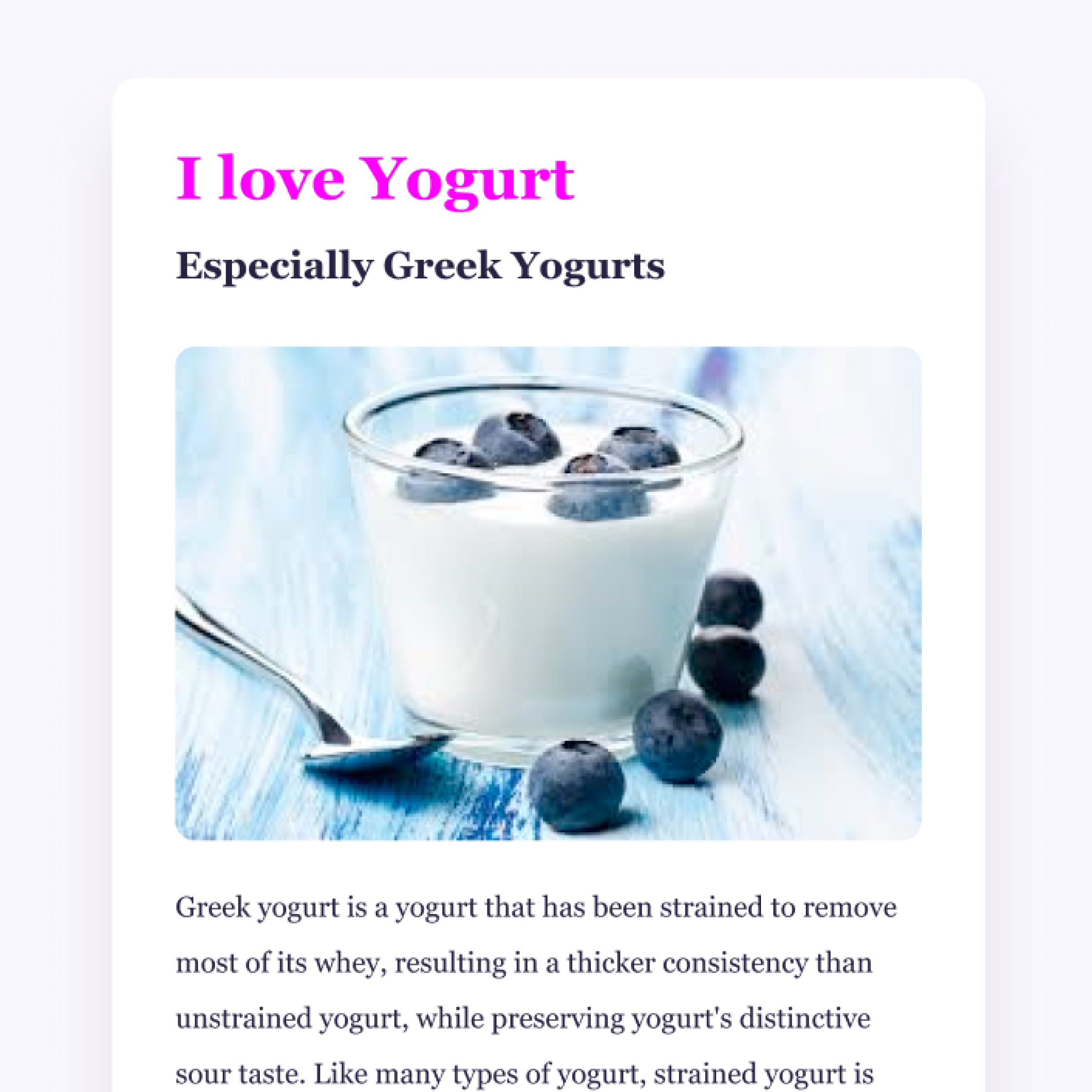 yogurt info